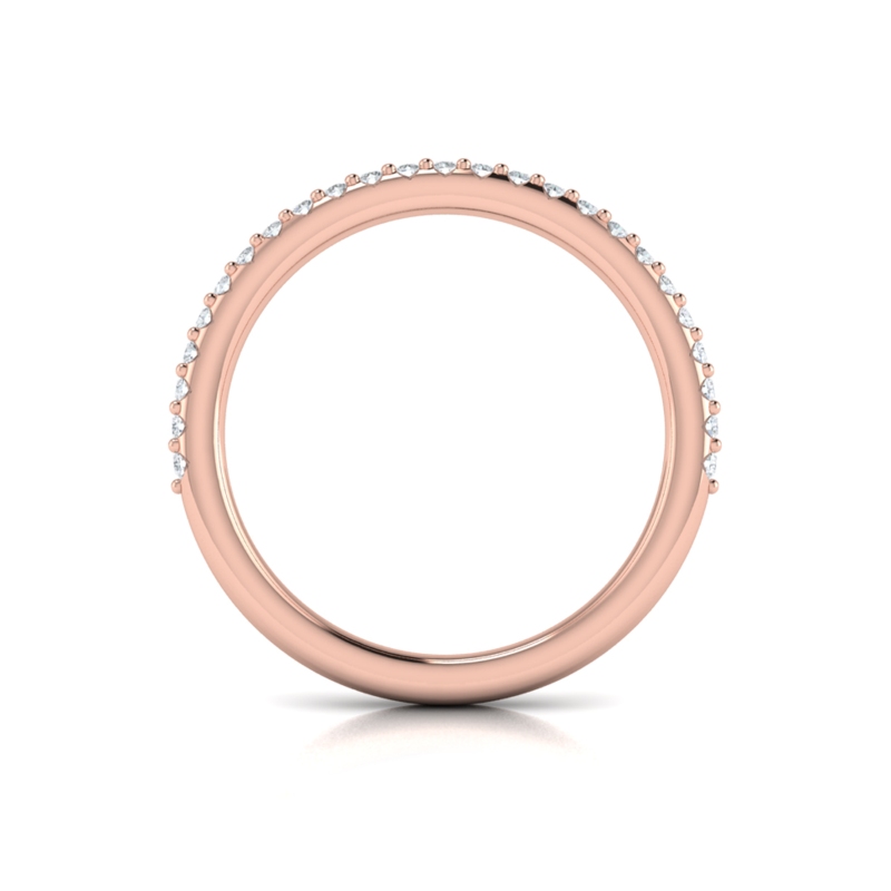 Matching Band for Oval Pave Cathedral Engagement Ring