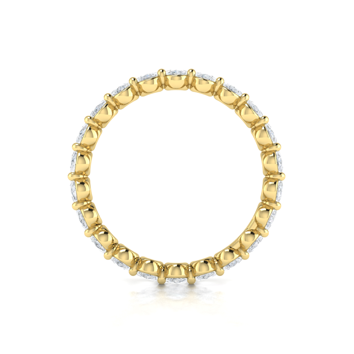Luminous Oval Eternity Ring