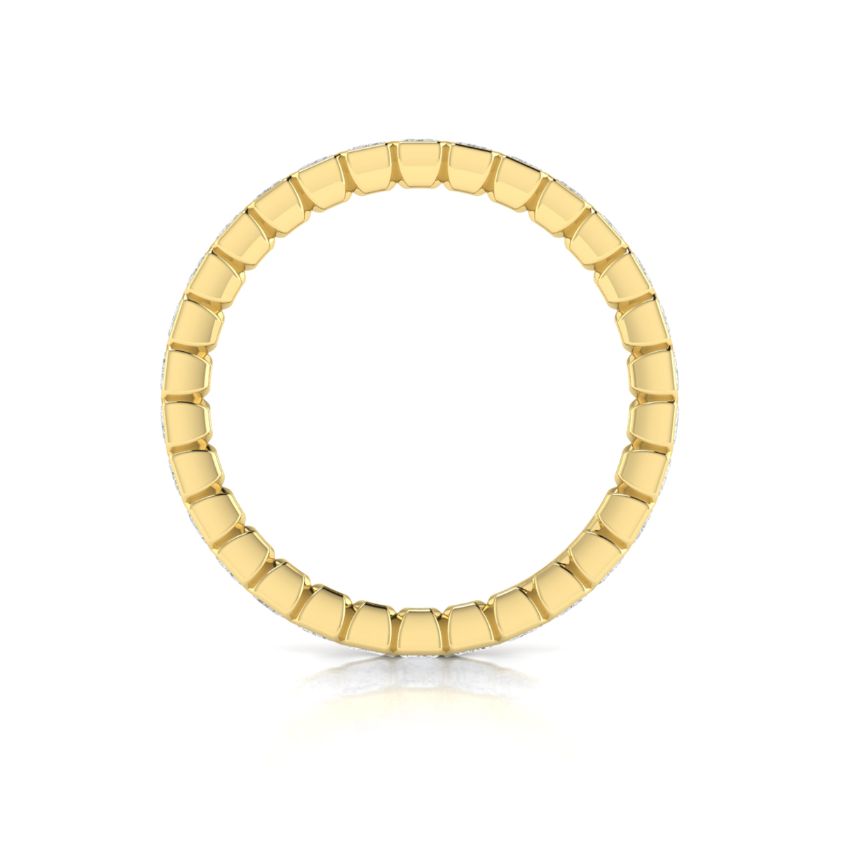 Endless Emerald Cut Eternity Ring