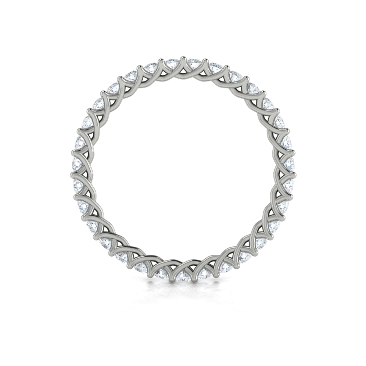 Delicately Woven Eternity Ring