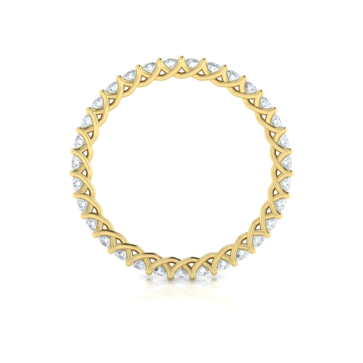 Delicately Woven Eternity Ring
