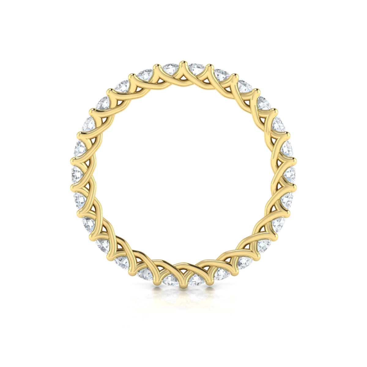 Woven Eternity Ring