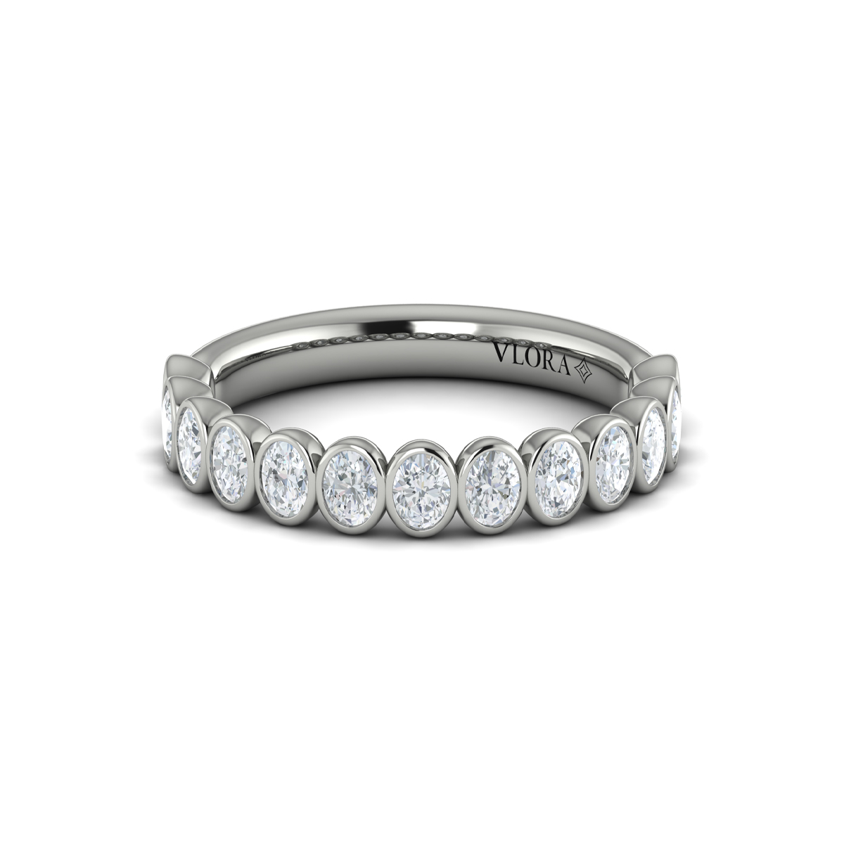 Bezel-Set Stackable Band