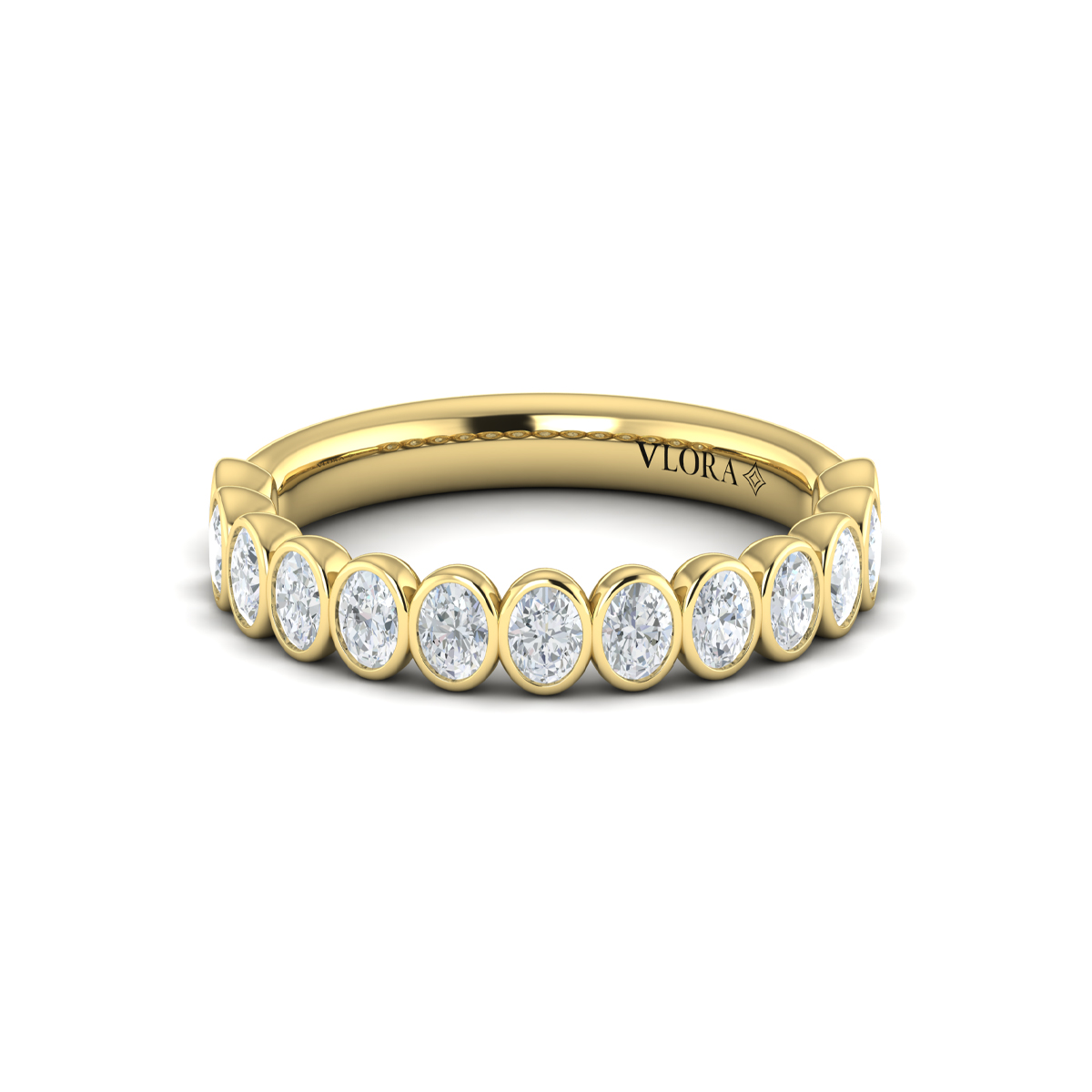 Bezel-Set Stackable Band