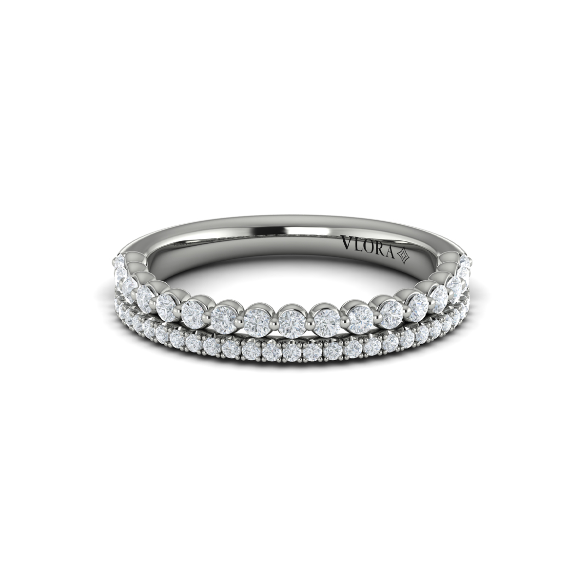 Brilliant Duo Stackable Band