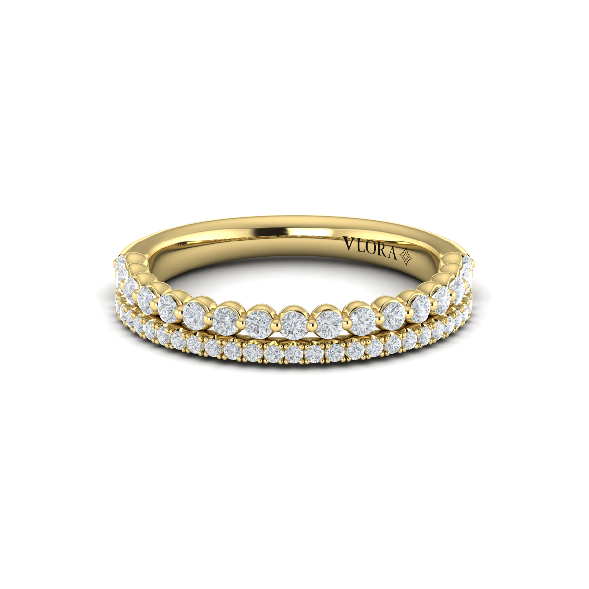 Brilliant Duo Stackable Band