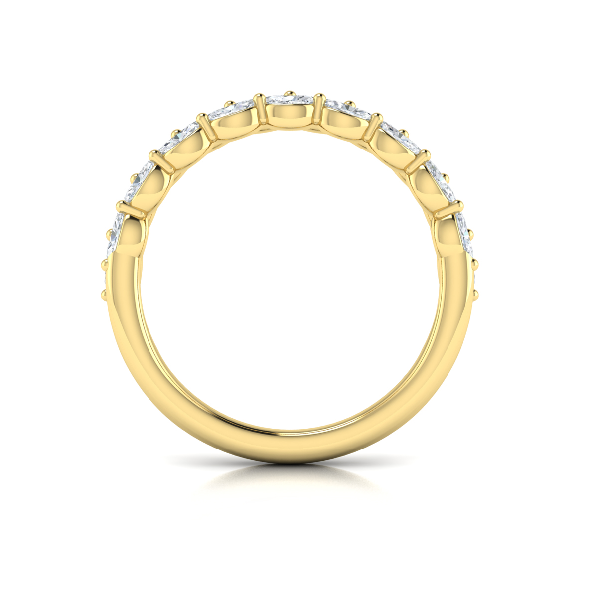Double Marquise Stackable Band