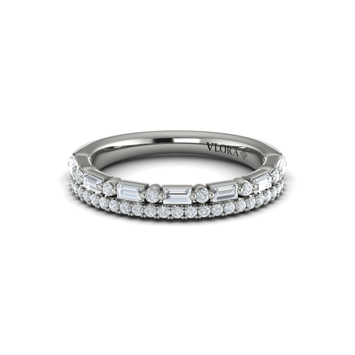 Baguette Dual Stackable Band