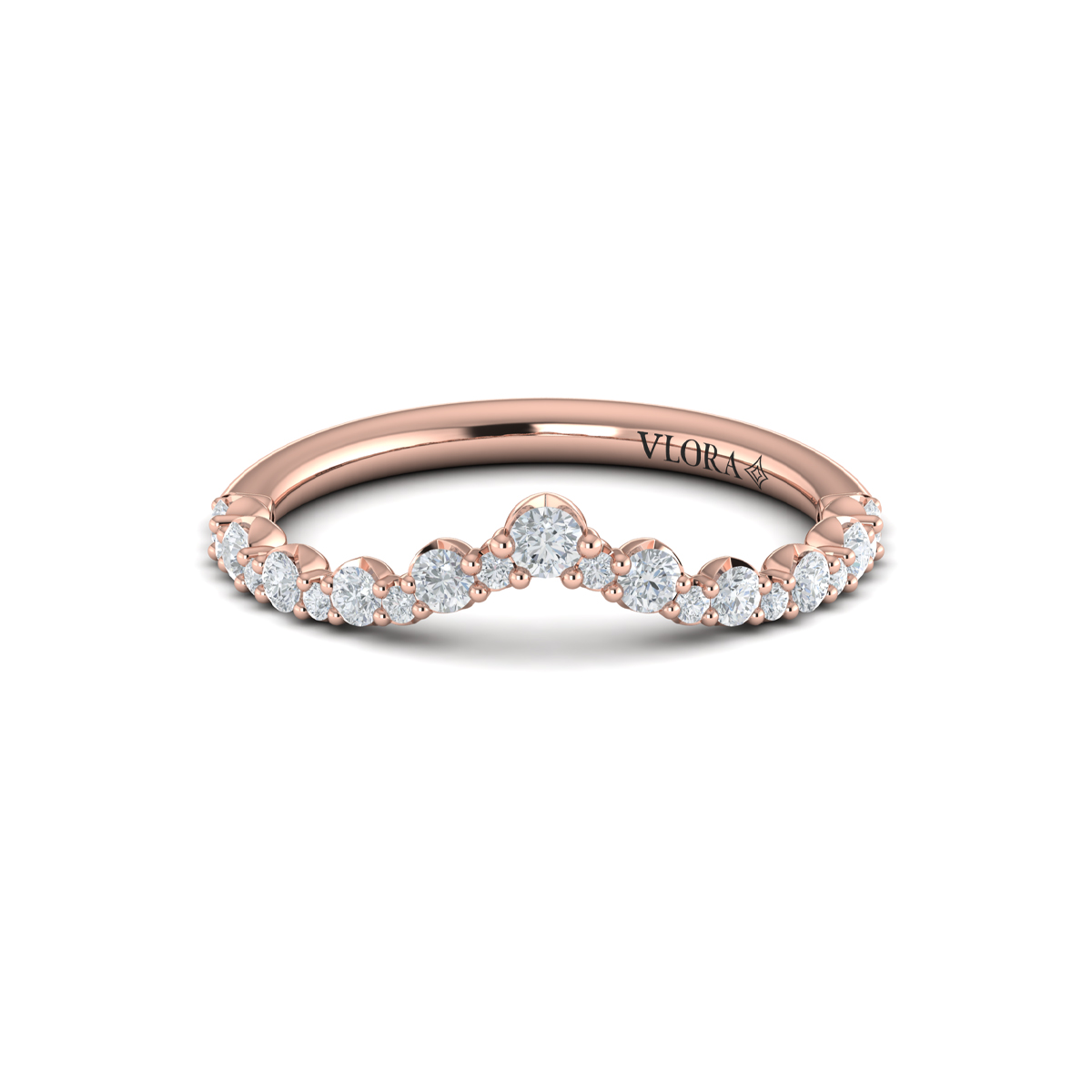 Chevron Contoured Band