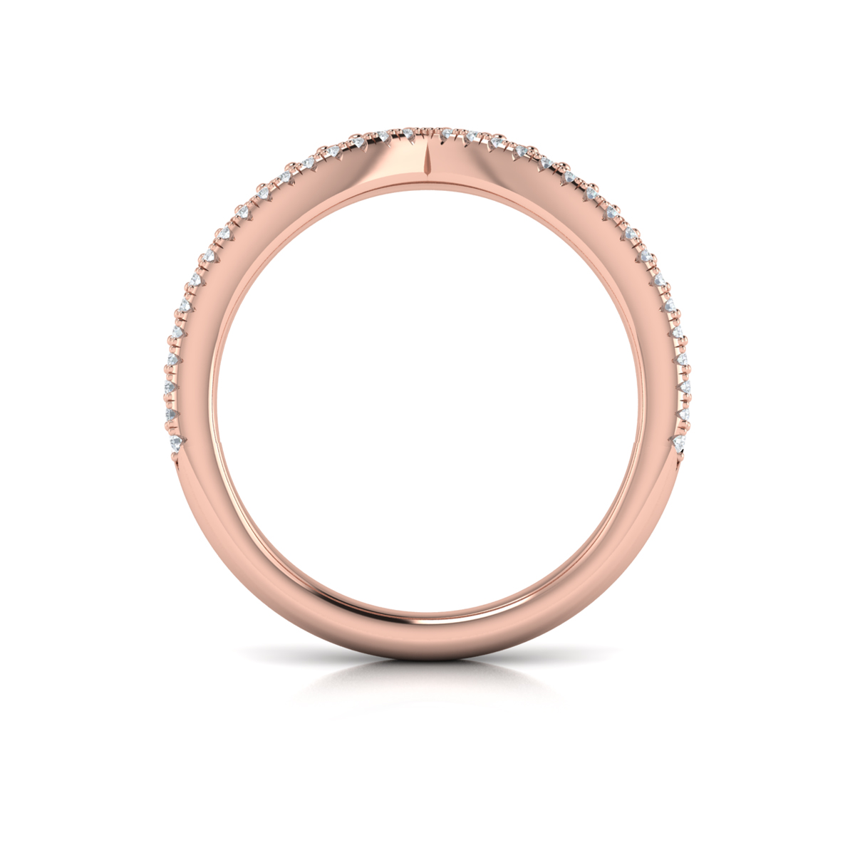 Double Chevron Contoured Band