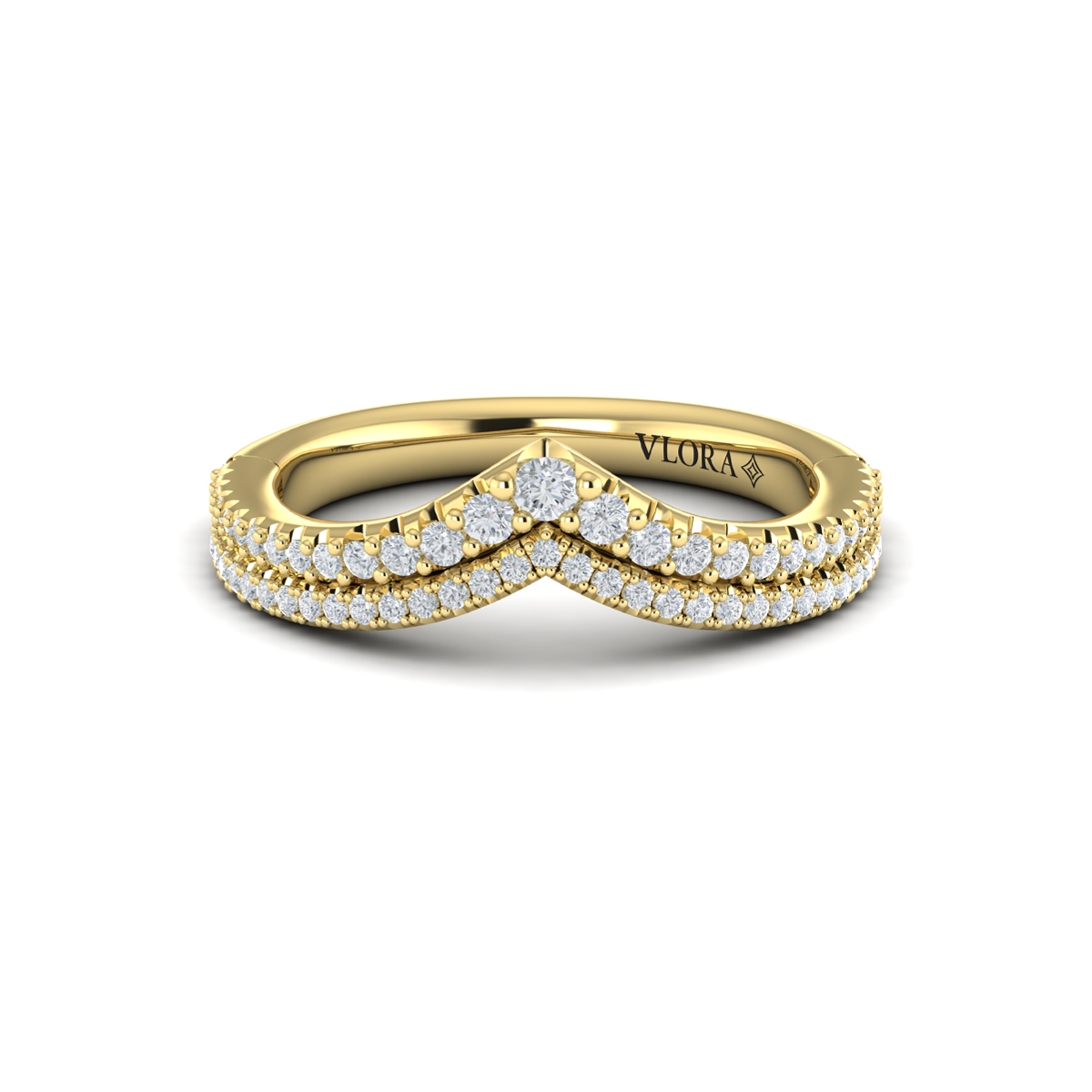 Double Chevron Contoured Band