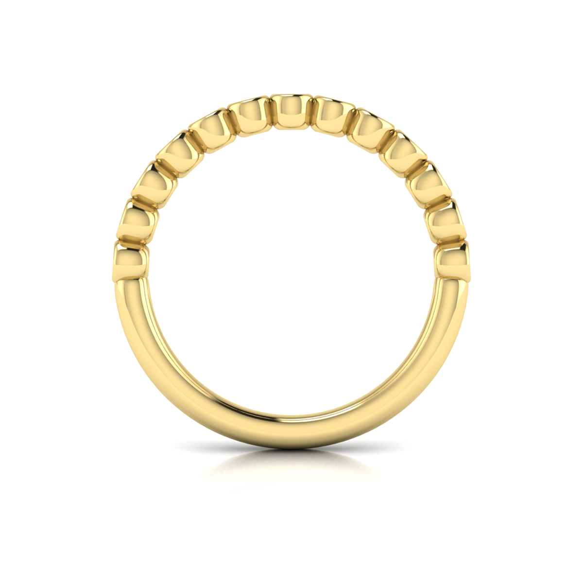 Bezel-Set Stackable Band