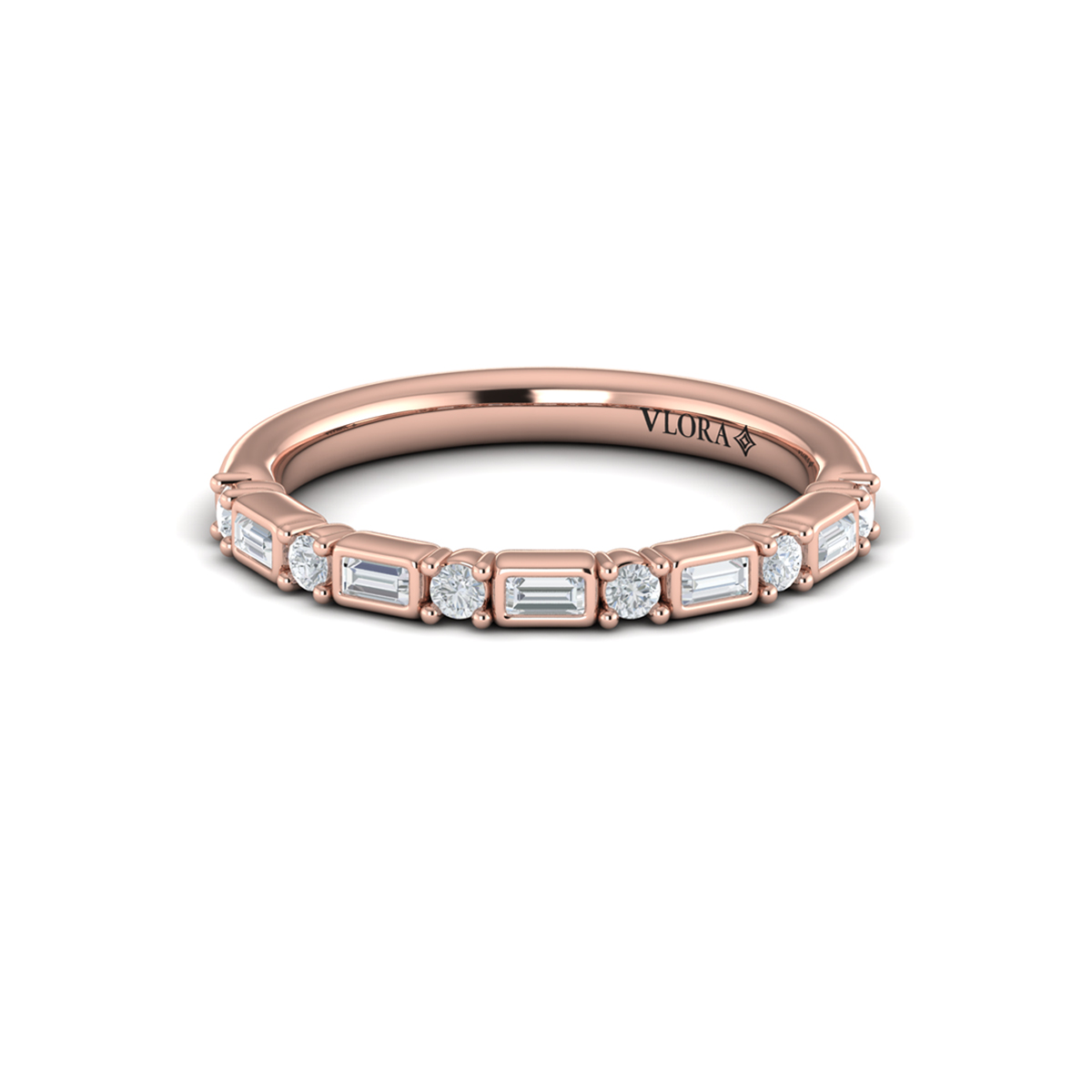 Brilliant Baguette Stackable Band