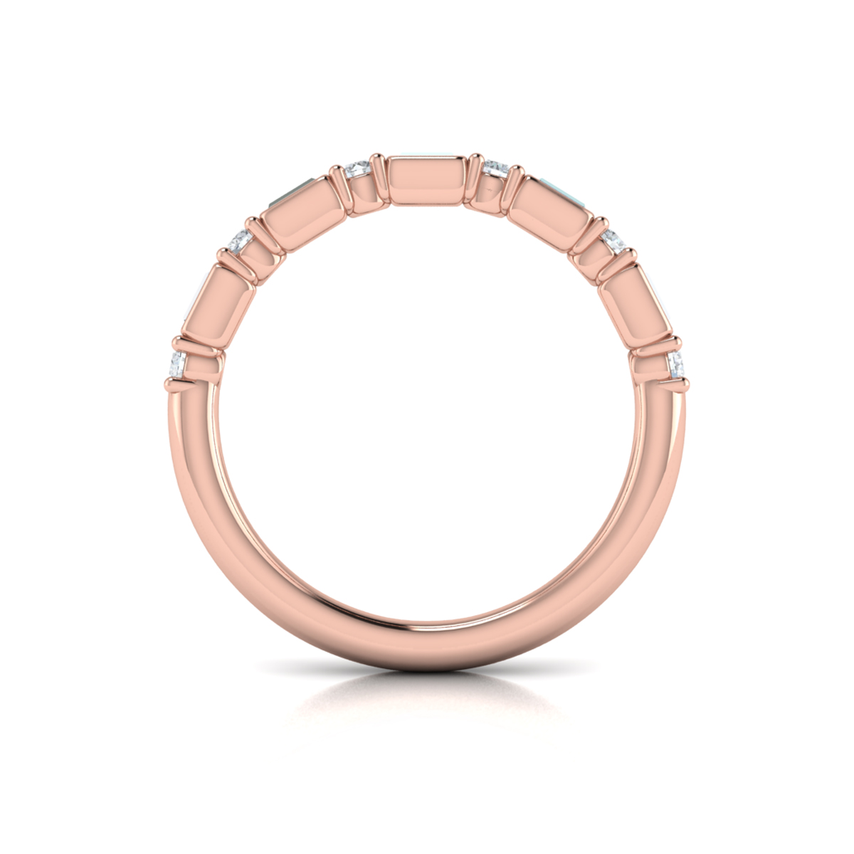 Brilliant Baguette Stackable Band