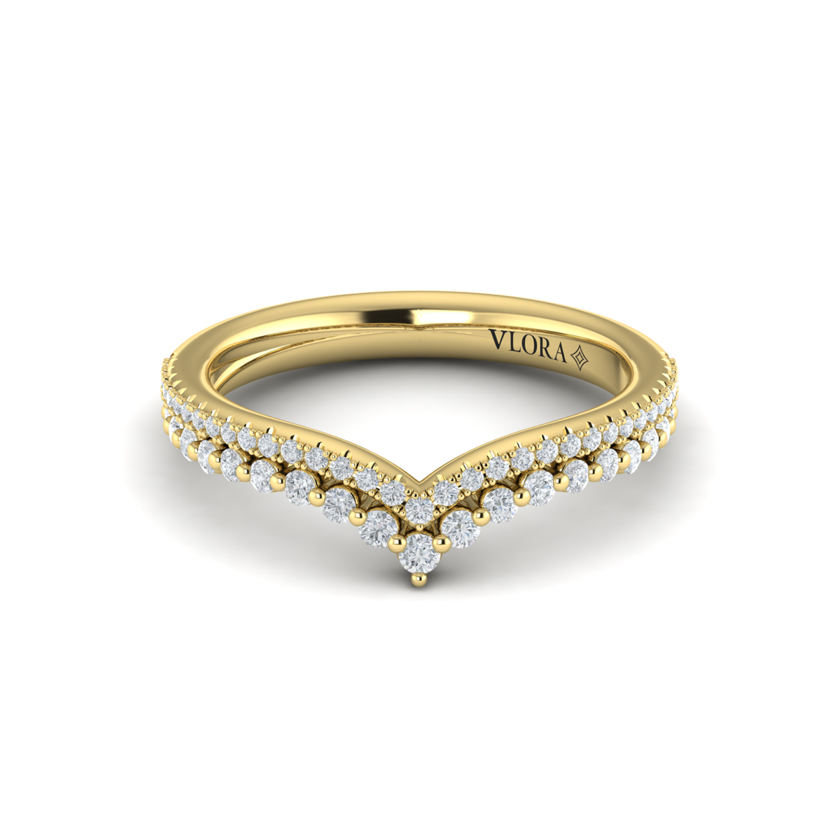 Double Chevron Contoured Band