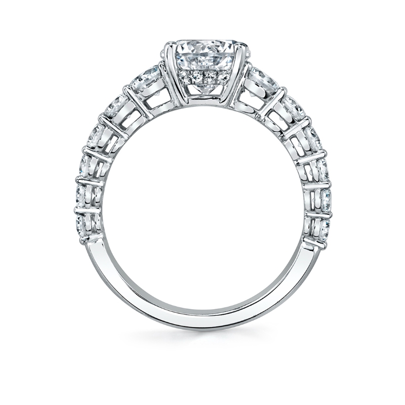 Engagement Ring with Wide Band - Ingrid