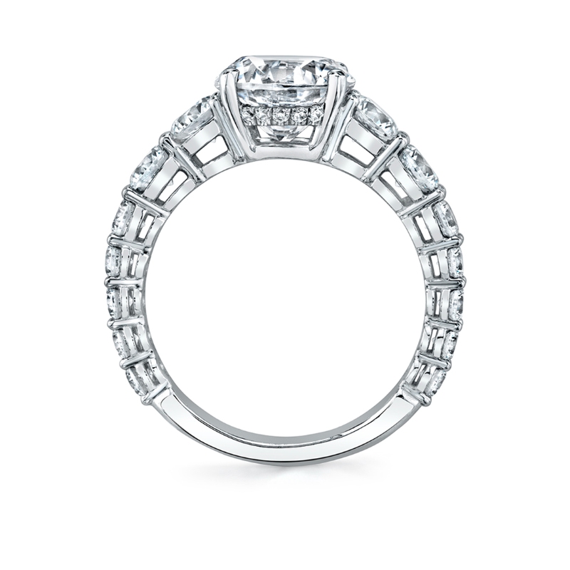 Engagement Ring with Extra Wide Band - Lavinia