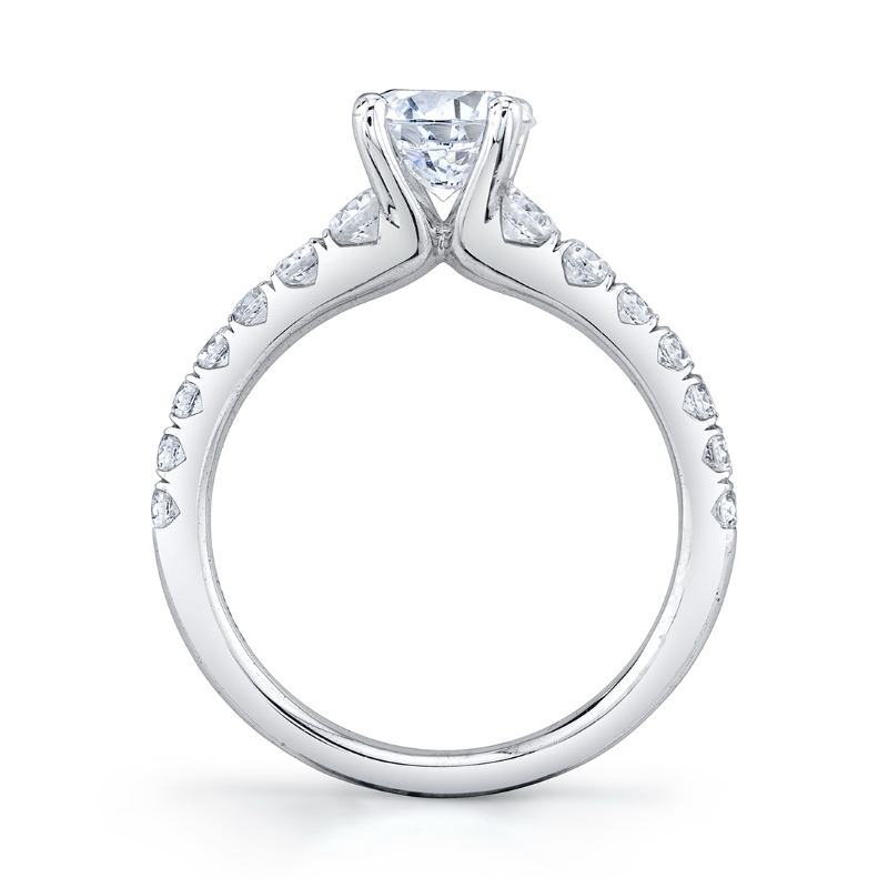 Pear Shaped Classic Engagement Ring - Veronique