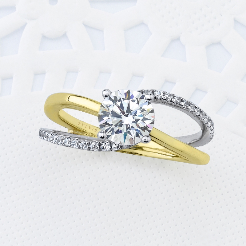 Split Band Engagement Ring - Flavia